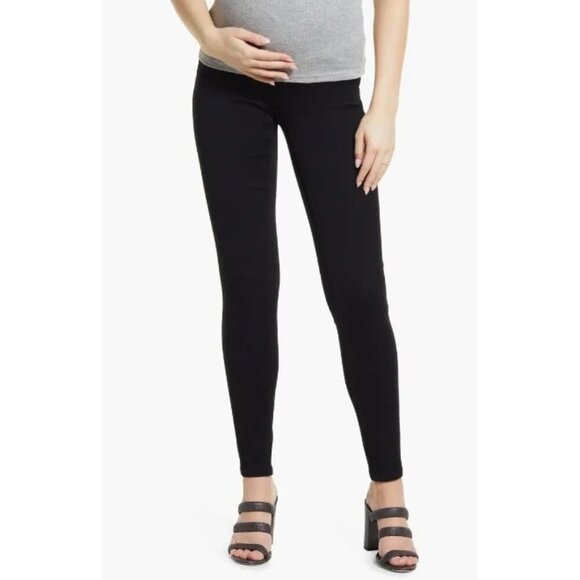 1822 Denim Denim - 1822 Denim Maternity Skinny Jeans Butter Black Stretch Over Belly Pull On 8/29